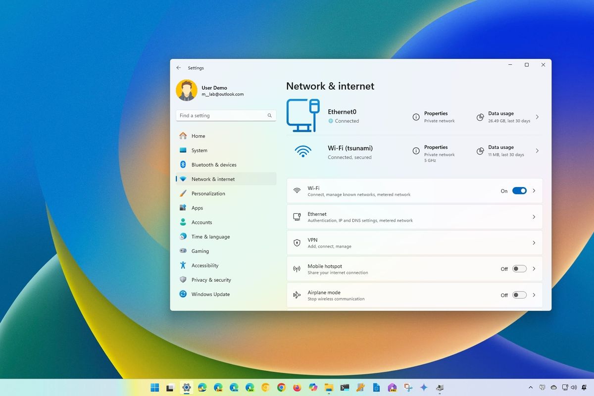 Paramètres réseau Windows 10/11 – carte WiFi et gestion de l’adaptateur