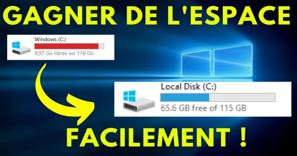 Vider espace de stockage Windows