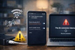 Partage de connexion Android ne marche pas : solutions Partage de connexion Android ne fonctionne pas avec point d’accès mobile et tethering en panne.