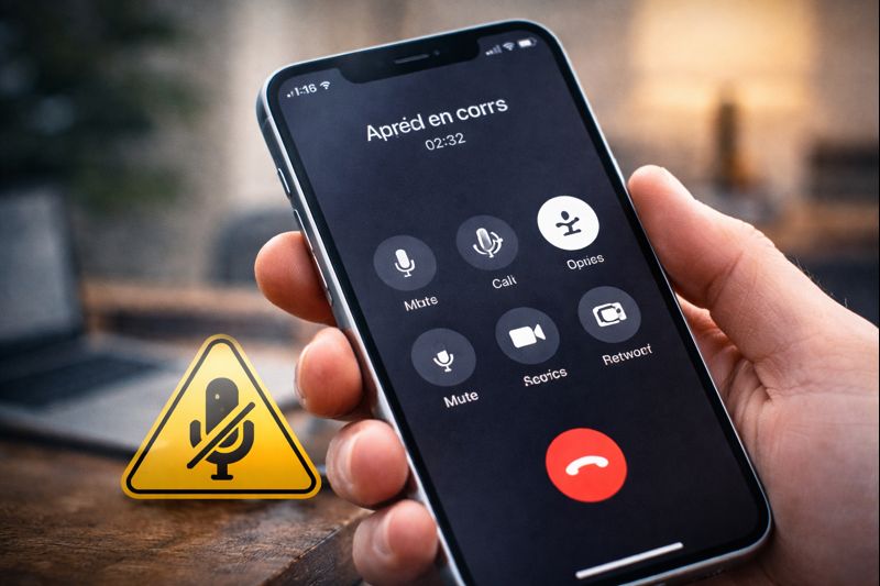 Micro iPhone ne fonctionne plus en appel : solutions (2025) Micro iPhone ne fonctionne plus pendant un appel téléphonique, problème de son sur smartphone