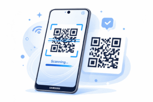 numérisation du code qr en cours