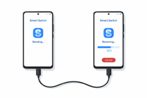 transfert de données avec smart switch